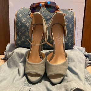 Jessica Simpson Denim Heels